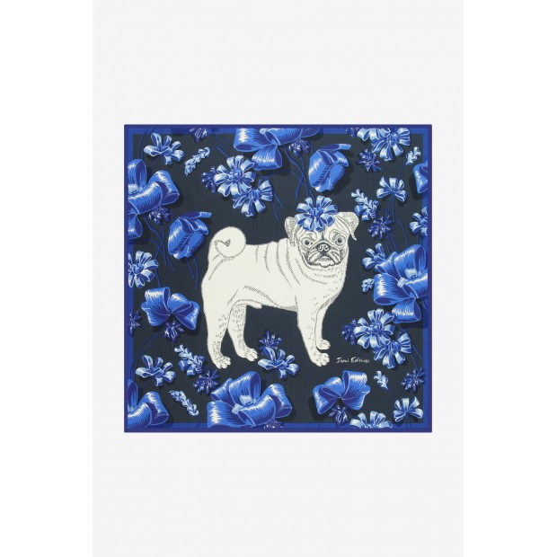 Inoui Editions šilko skara TOUTOU BLUE